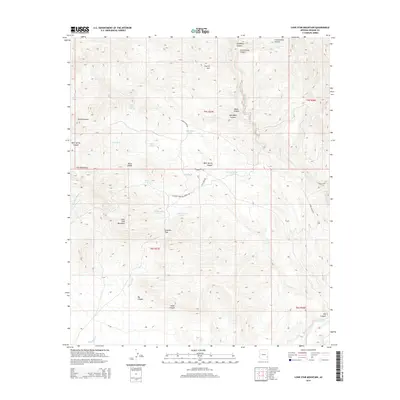 2014 Map of Lone Star Mountain, 2014 Print
