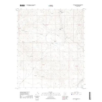 2018 Map of Lone Star Mountain, 2018 Print