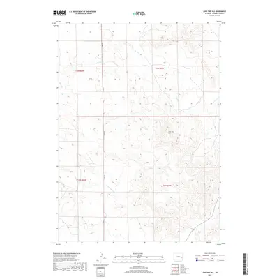 2017 Map of Lone Tree Hill, 2017 Print