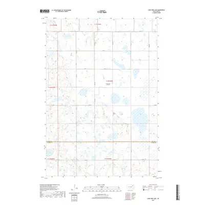2017 Map of Lone Tree Lake, 2017 Print