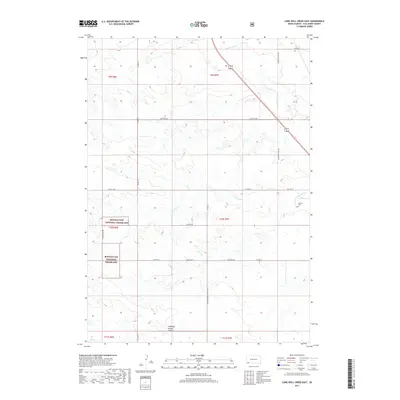 2017 Map of Lone Well Creek East, 2017 Print
