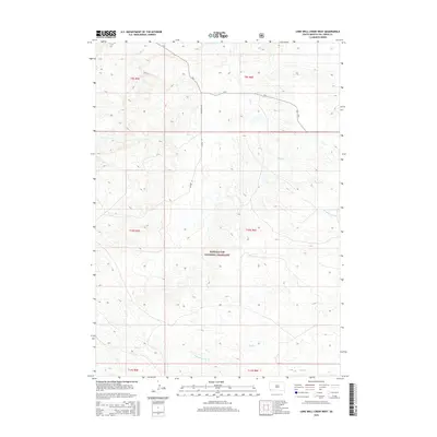 2015 Map of Lone Well Creek West, 2015 Print