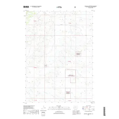 2017 Map of Lone Well Creek West, 2017 Print