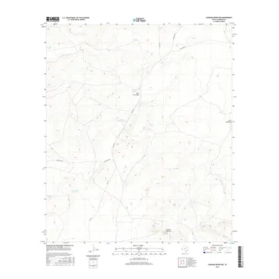 2016 Map of Loneman Mountain, 2016 Print