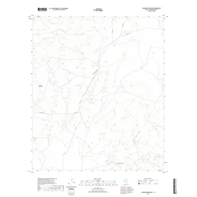 2019 Map of Loneman Mountain, 2019 Print