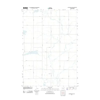 2012 Map of Lonesome Lake, 2012 Print