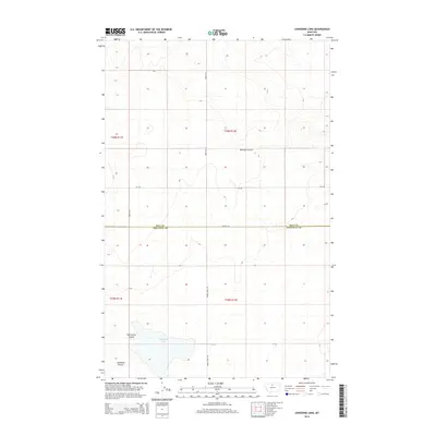 2014 Map of Lonesome Lake, 2014 Print