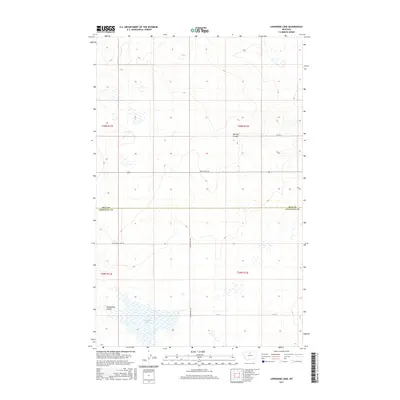 2017 Map of Lonesome Lake, 2017 Print