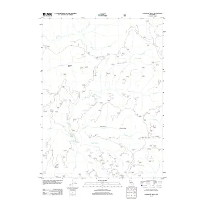 2012 Map of Lonesome Ridge, 2012 Print