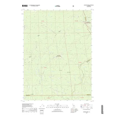 2018 Map of Lonesome Ridge, 2018 Print