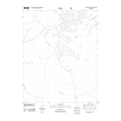 2011 Map of Lonetree Canyon, 2011 Print