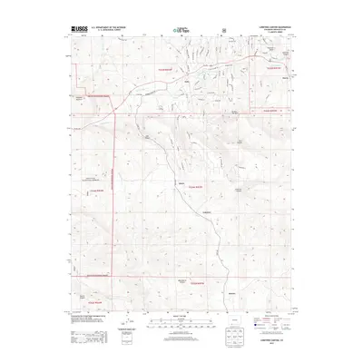 2013 Map of Lonetree Canyon, 2013 Print