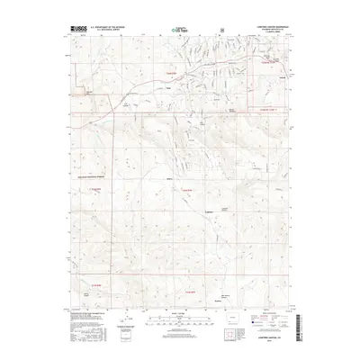 2016 Map of Lonetree Canyon, 2016 Print