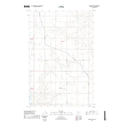 2020 Map of Lonetree Coulee, 2020 Print