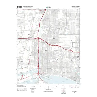 2012 Map of Long Beach, 2012 Print