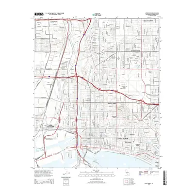 2015 Map of Long Beach, 2015 Print