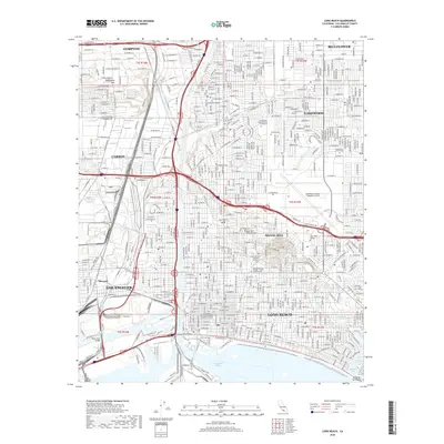 2018 Map of Long Beach, 2018 Print