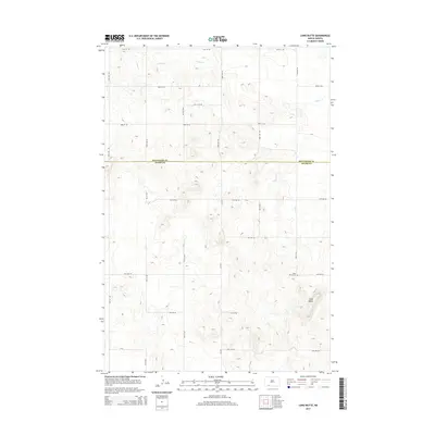 2014 Map of Long Butte, 2014 Print