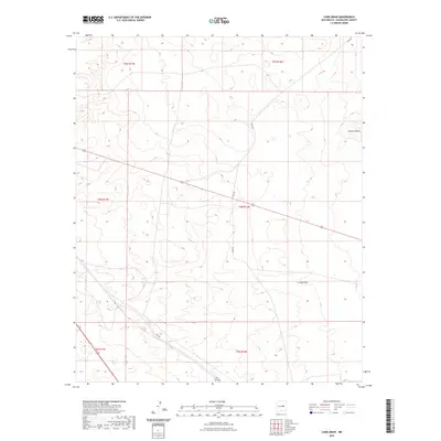 2023 Map of Long Draw, 2023 Print
