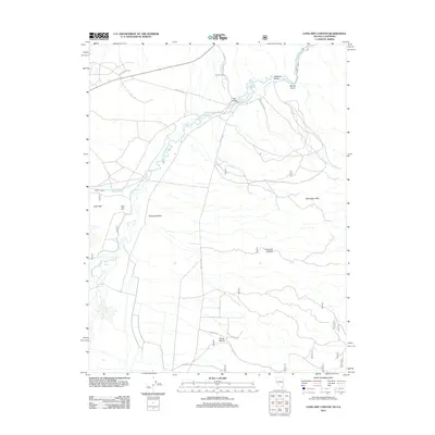 2012 Map of Long Dry Canyon, 2012 Print