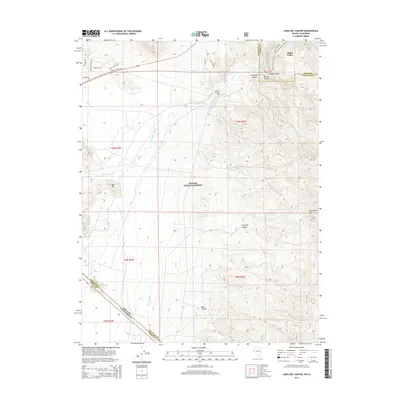 2014 Map of Long Dry Canyon, 2014 Print