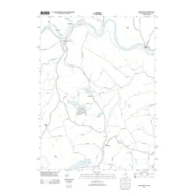 2013 Map of Long Eddy, 2013 Print