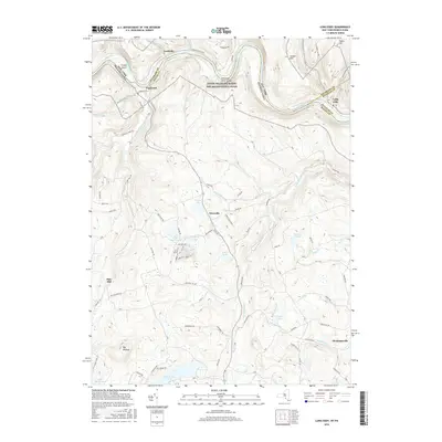 2016 Map of Long Eddy, 2016 Print