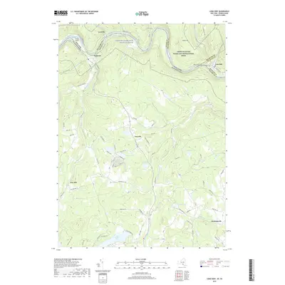 2019 Map of Long Eddy, 2019 Print