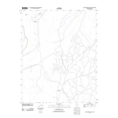 2011 Map of Long House Valley, 2011 Print
