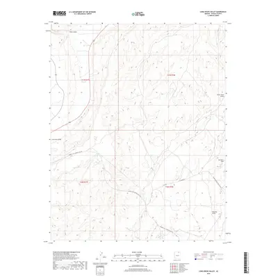 2018 Map of Long House Valley, 2018 Print