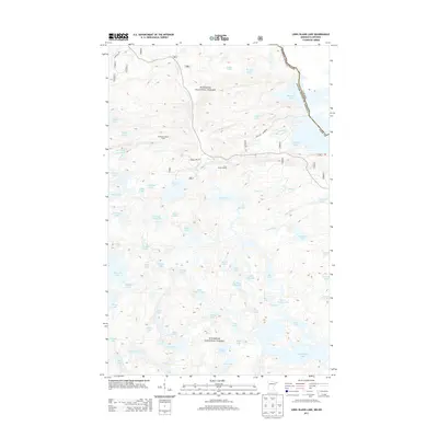 2013 Map of Long Island Lake, 2013 Print
