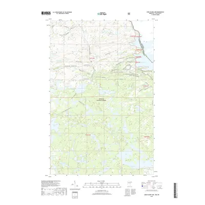 2019 Map of Long Island Lake, 2019 Print