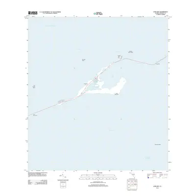 2012 Map of Long Key, 2012 Print