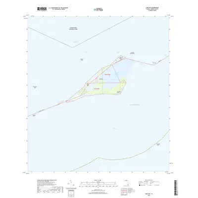 2018 Map of Long Key, 2018 Print