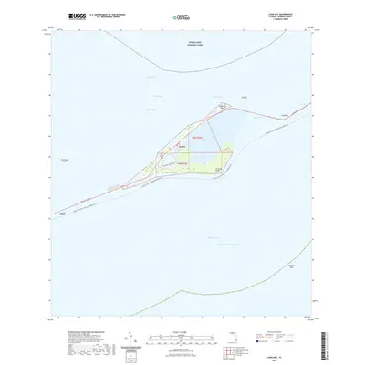 2021 Map of Long Key, 2021 Print