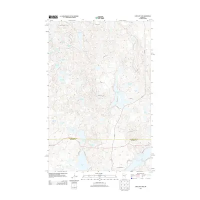 2013 Map of Long Lost Lake, 2013 Print