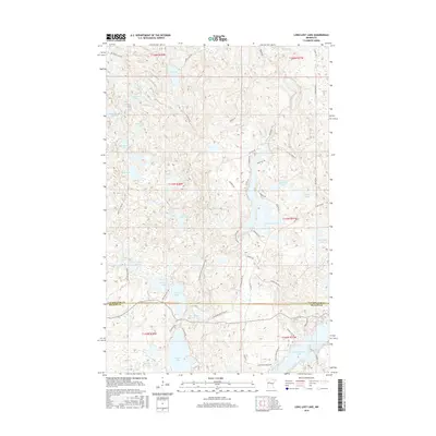 2016 Map of Long Lost Lake, 2016 Print