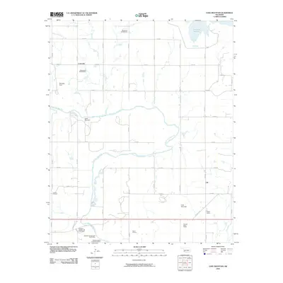 2010 Map of Long Mountain, 2010 Print