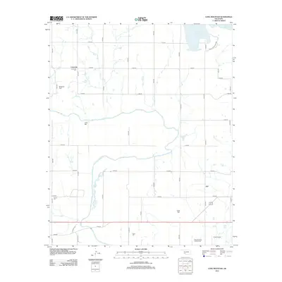 2012 Map of Long Mountain, 2012 Print