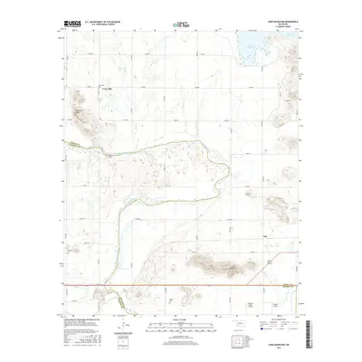 2016 Map of Long Mountain, 2016 Print