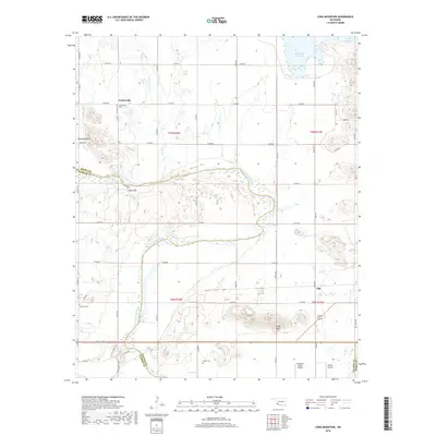 2018 Map of Long Mountain, 2018 Print