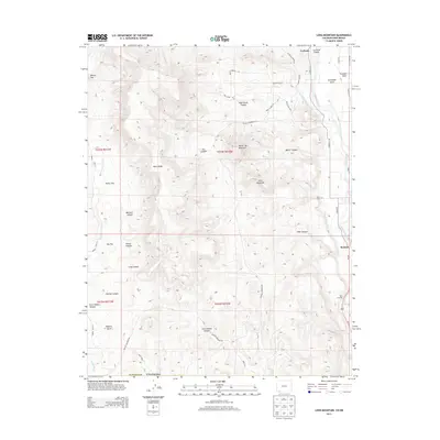 2013 Map of Long Mountain, 2013 Print