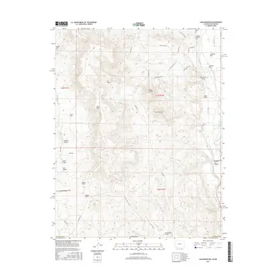 2016 Map of Long Mountain, 2016 Print