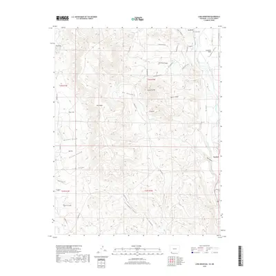 2019 Map of Long Mountain, 2019 Print