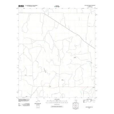 2010 Map of Long Mountain, 2010 Print
