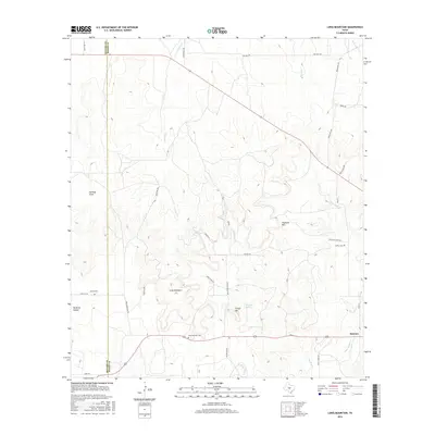 2016 Map of Long Mountain, 2016 Print