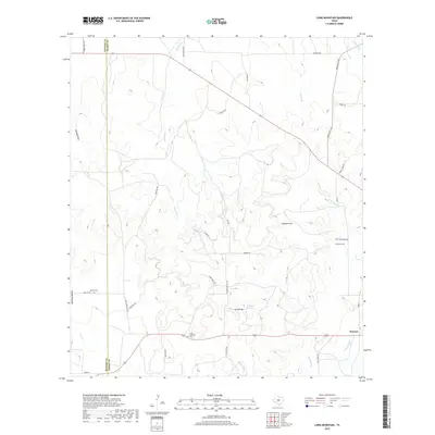 2019 Map of Long Mountain, 2019 Print