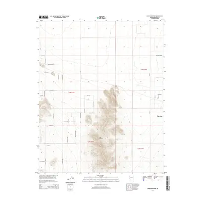 2014 Map of Long Mountain, 2014 Print