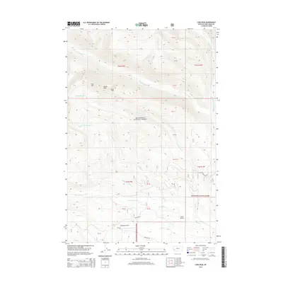 2014 Map of Long Peak, 2014 Print