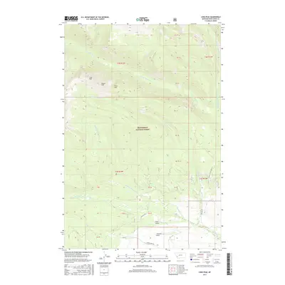 2017 Map of Long Peak, 2017 Print